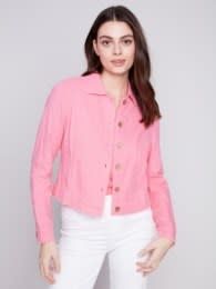 Linen blend jacket 