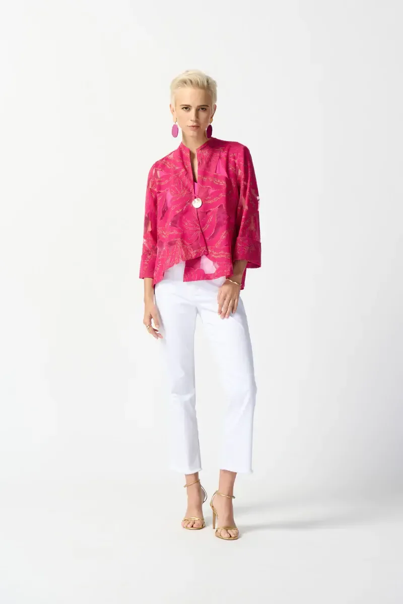 Jaquard swing jacket 