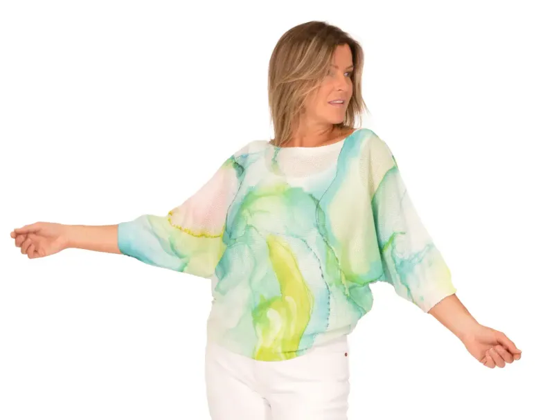 Water colour print top