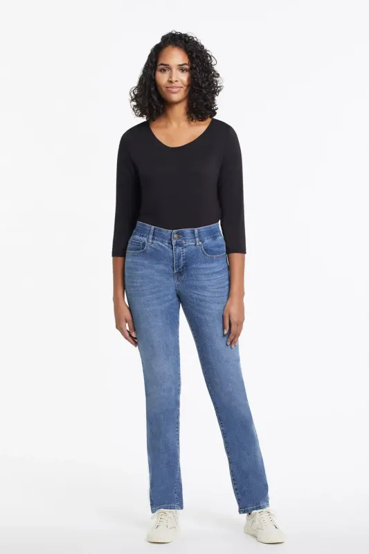 Curvy straight leg jean