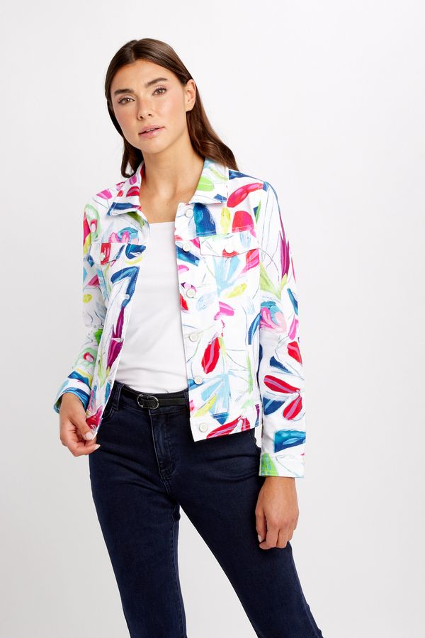 Abstract stretch jacket, Color: Tropical Trace 11, Size: M