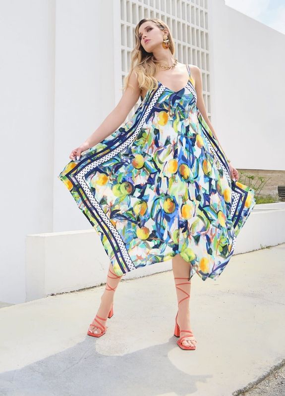 Printed Handkerchief dress