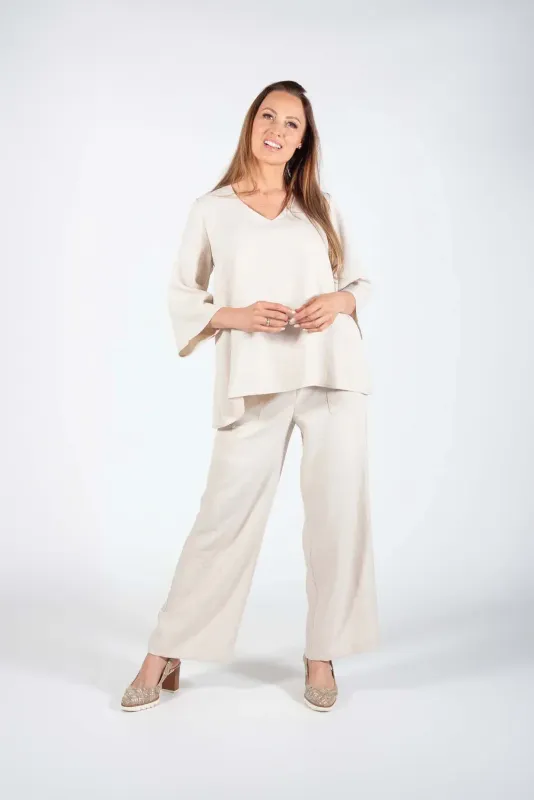 3/4 sleeve swing top