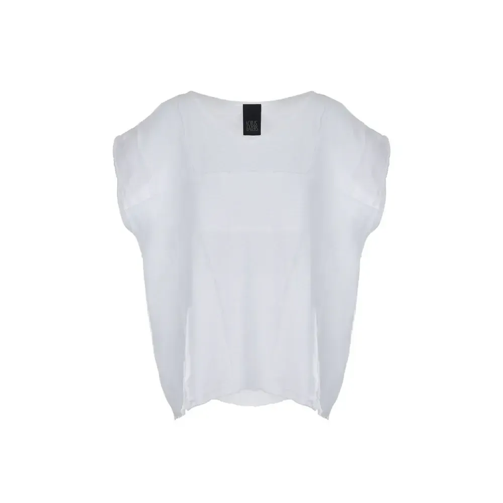 Textured linen t-shirt