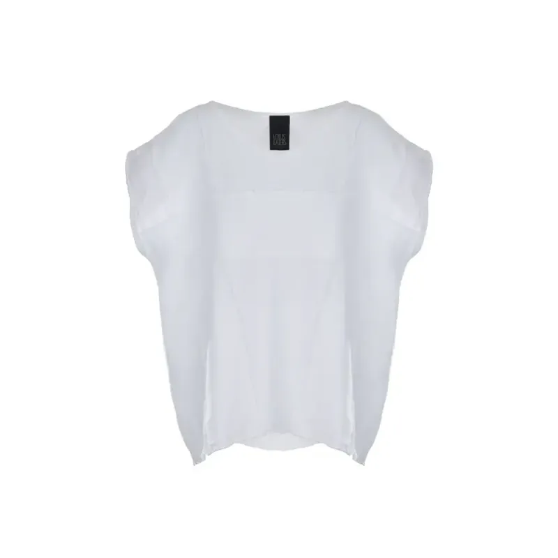 Textured linen t-shirt