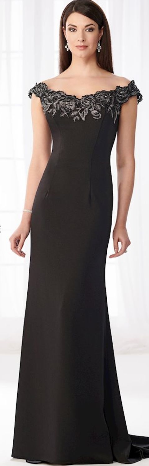 black satin dress