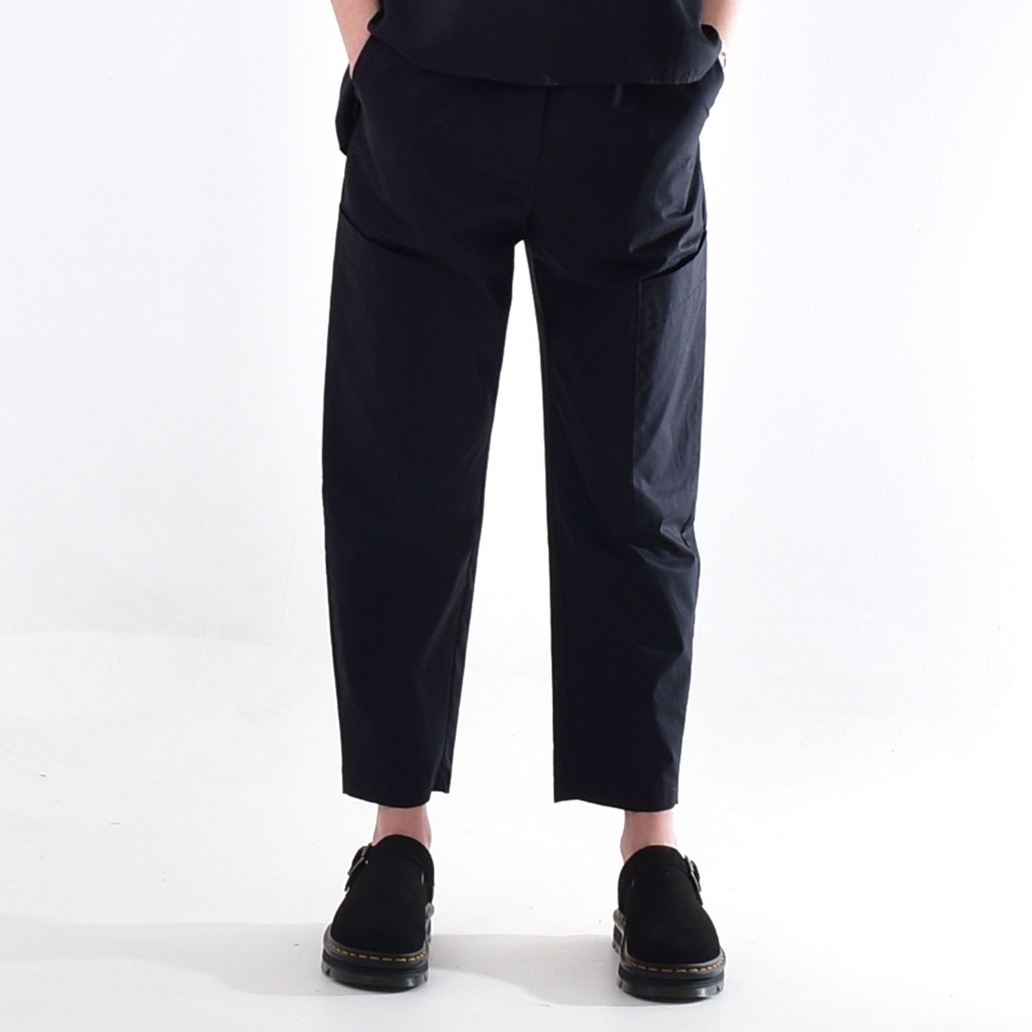 Elastic ballon pant, Color: Black, Size: S