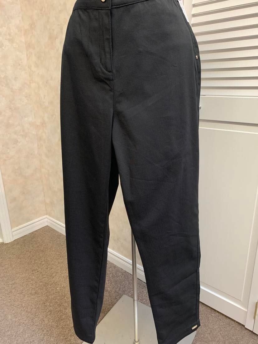 black small check pant