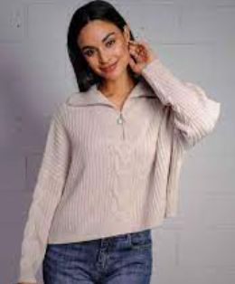 Heather Beige Sweater