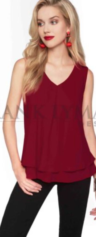 Burgundy tank top