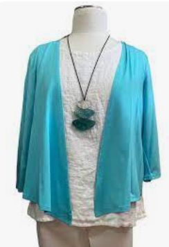 Aqua blue shrug