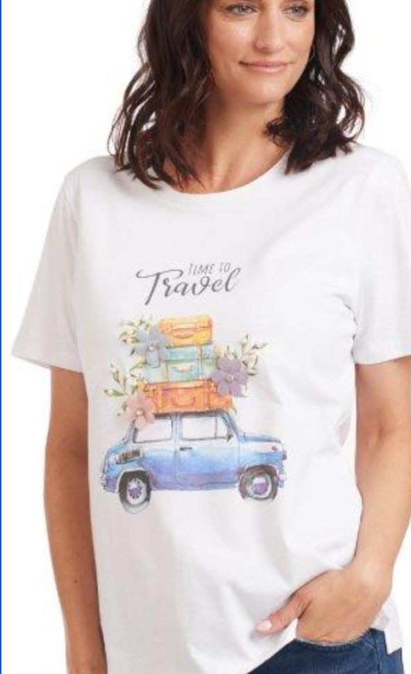 White TShirt travel