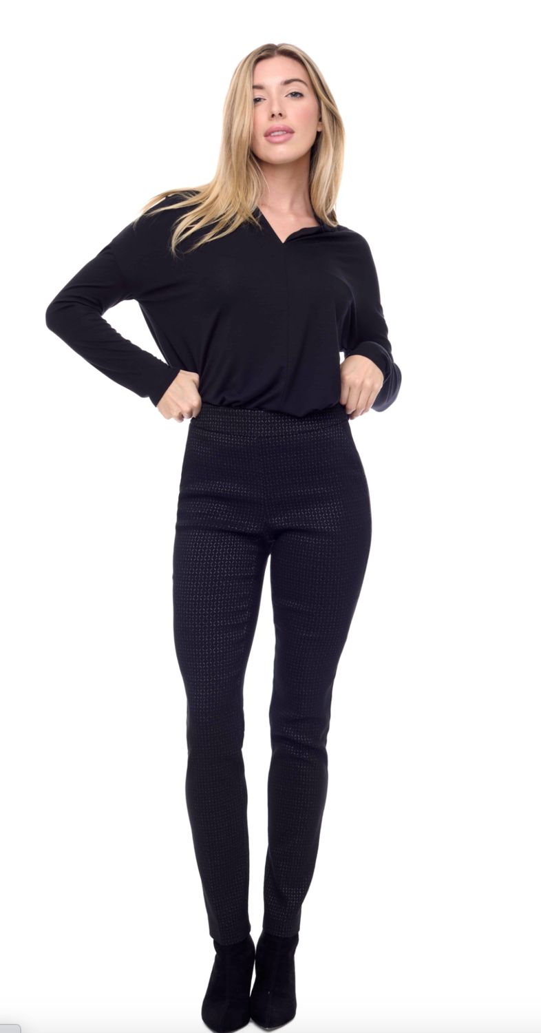 Black/ silver twinkle techno pant