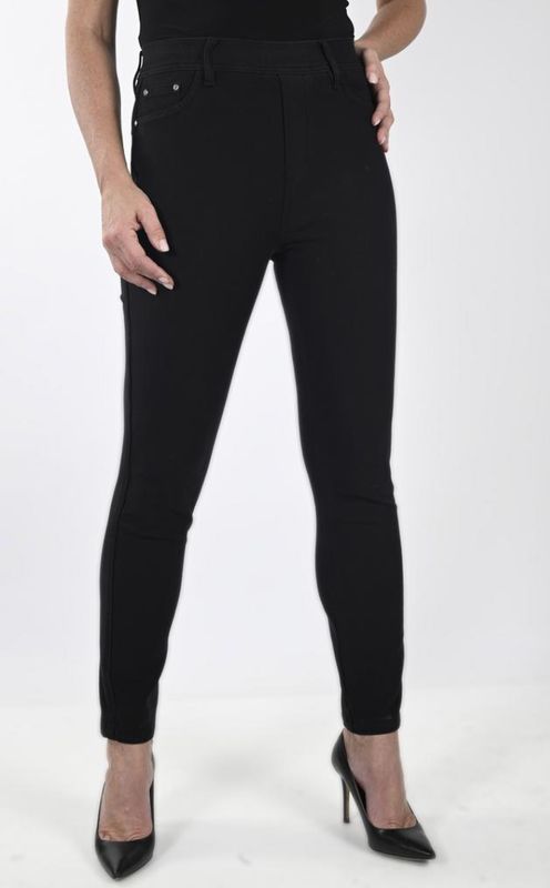 Black pull on essential pant