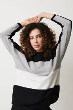 Navy/ pink  glitz sweater