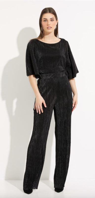 Black wide leg flowy unlined pant