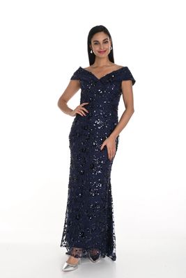 Sequin off- shoulder bodycon dress