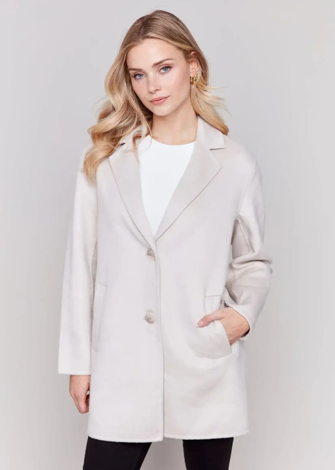 Wool double face coat
