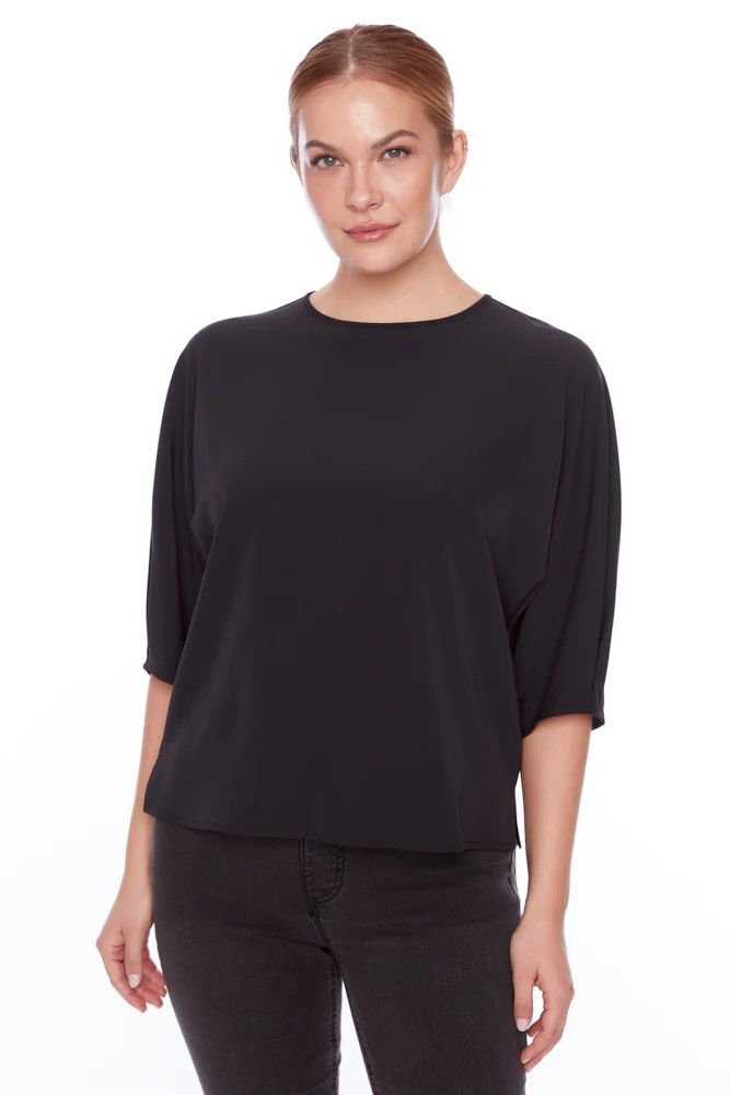 Vegan silk vented tee