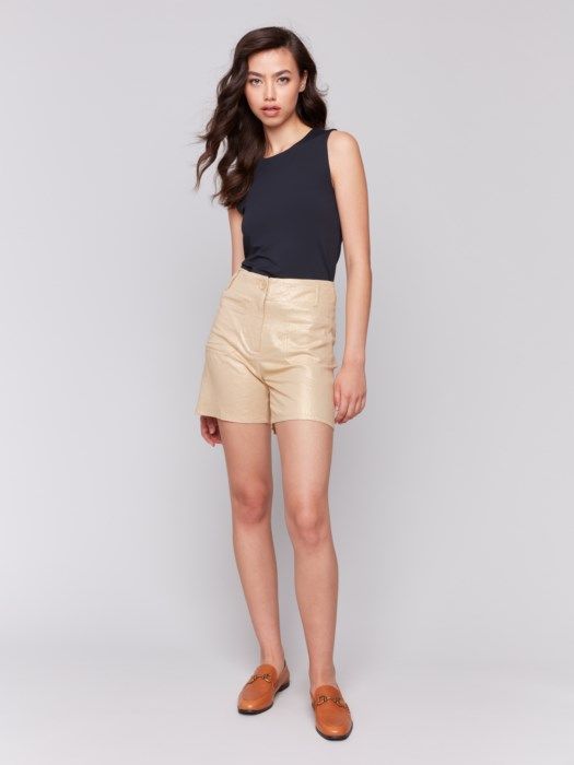 Foil Linen Stretch Short 