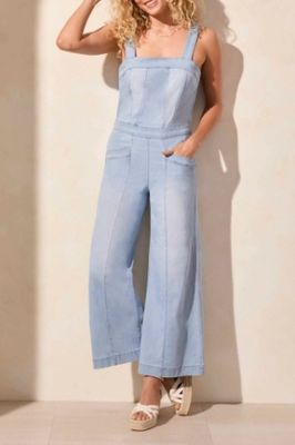 Cotton Denim Blend Romper 