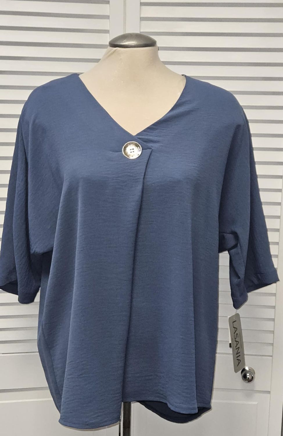 Drop Sleeve V-Neck Top