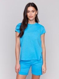 Cap Sleeve Tee w/ Pocket 