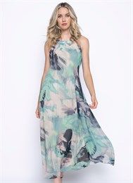 Pleated Maxi Dress