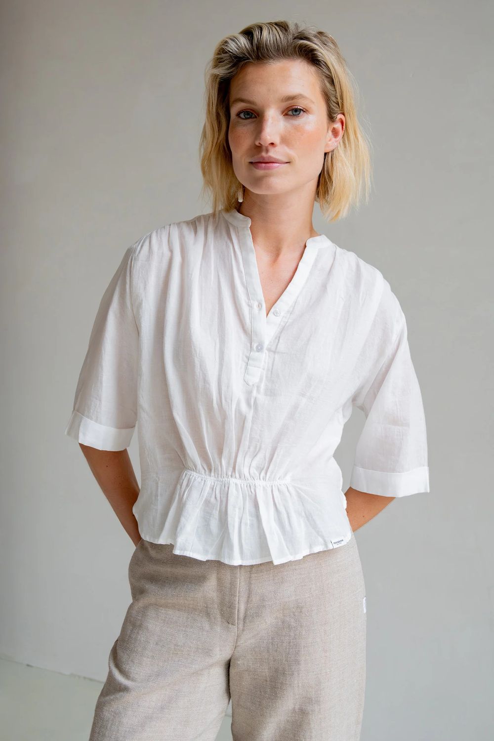 Modren Twist Front Blouse