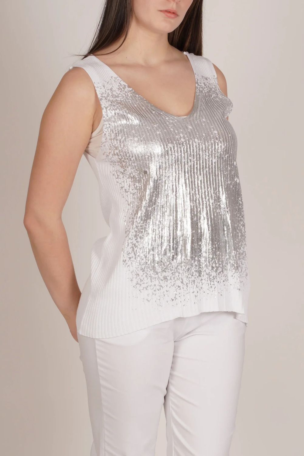 Foil Detail Tank Top