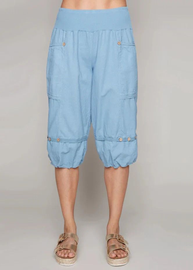 Crop Linen Capri