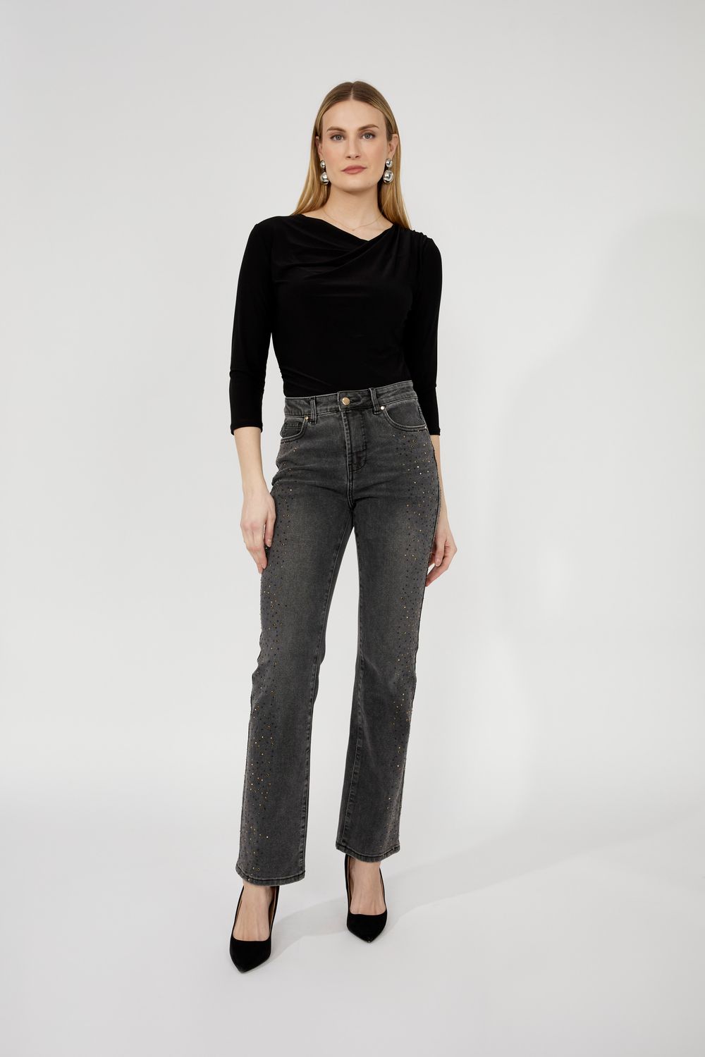 Side Hem Embellished Jean