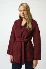 Cashmere Double Face Cenda Coat, Color: Merlot, Size: S