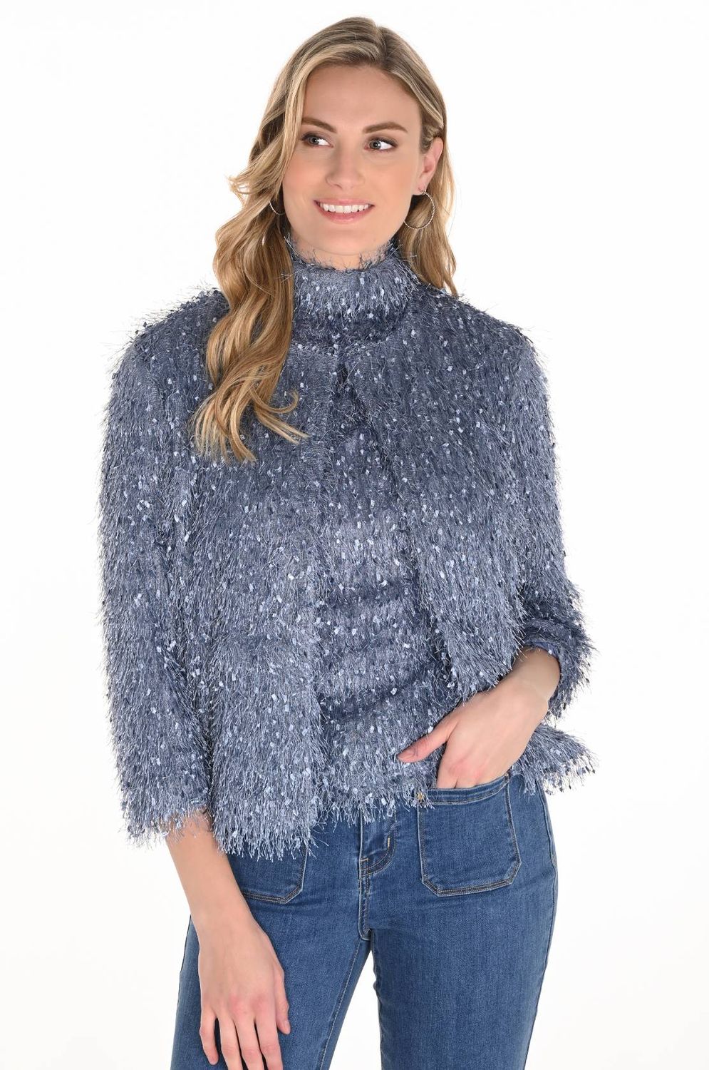 Shimmering Textured 2Pc Tank/ Jacket 