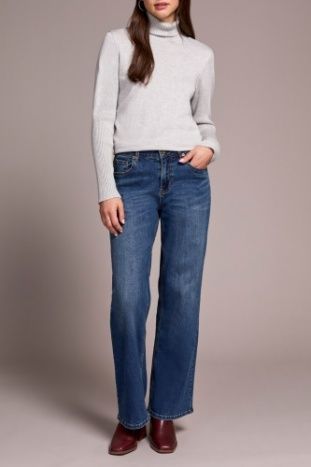 Curve Hugging Wide Leg Jean 