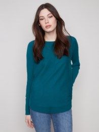 Cuff Lace-Up Detail Sweater