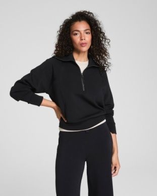 Airessentials Half Zip, Color: Very Black, Size: S