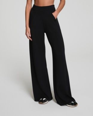 Airessentials Wide Leg Track Pant, Color: Very Black, Size: S