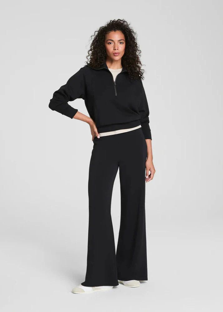 AirEssentials Tailored Wide Leg Pant, Color: Very Black, Size: S