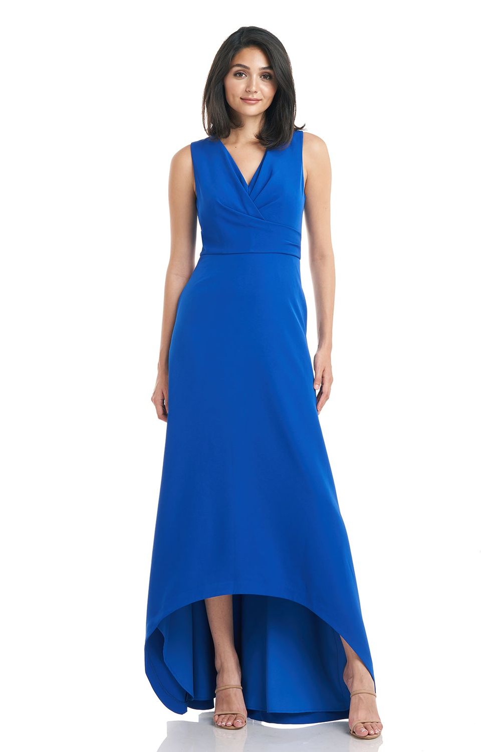 A-line high low gown , Color: Royal, Size: 12