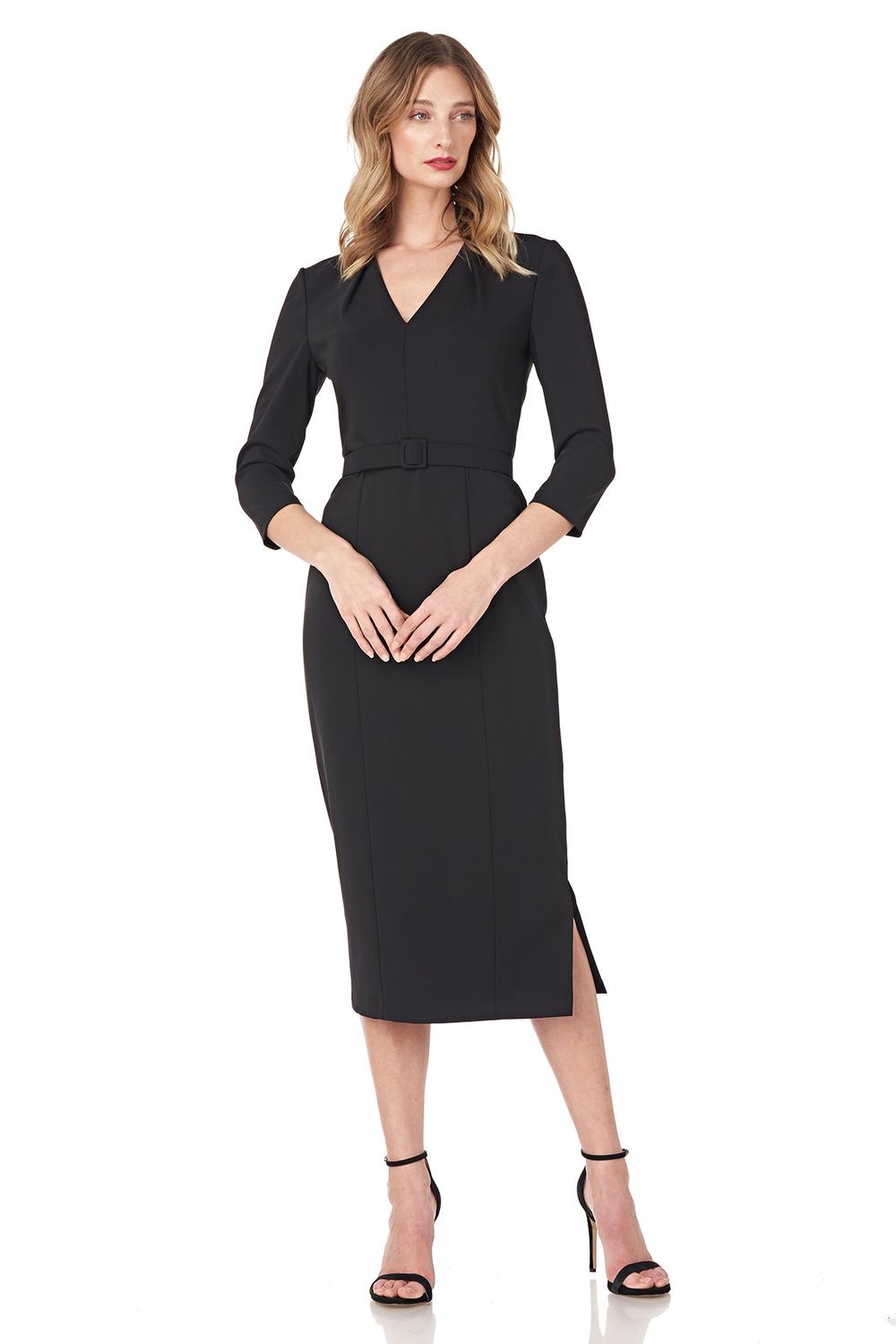Swan neck midi , Color: Black, Size: 14