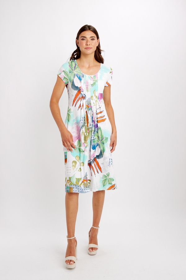 Printed t-shirt dress, Color: Heureux d'un printemps, Size: M