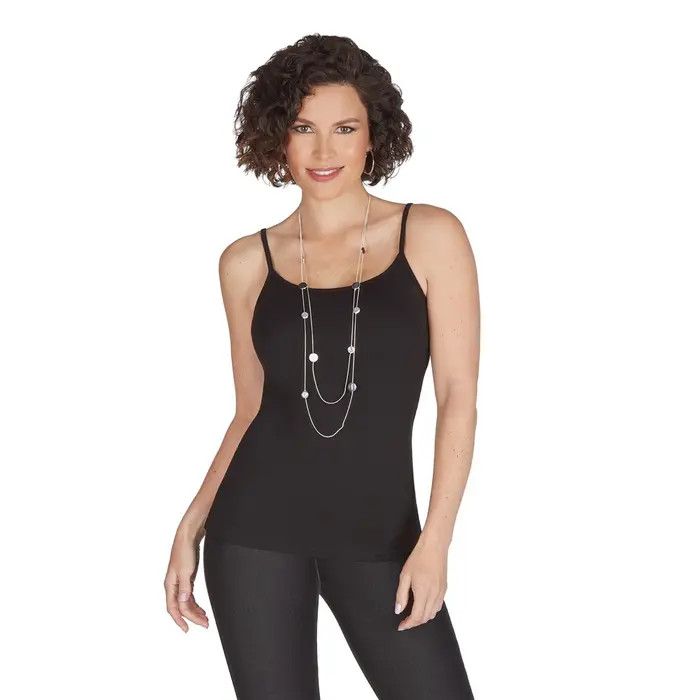 Spaghetti strap cami, Color: Black, Size: S