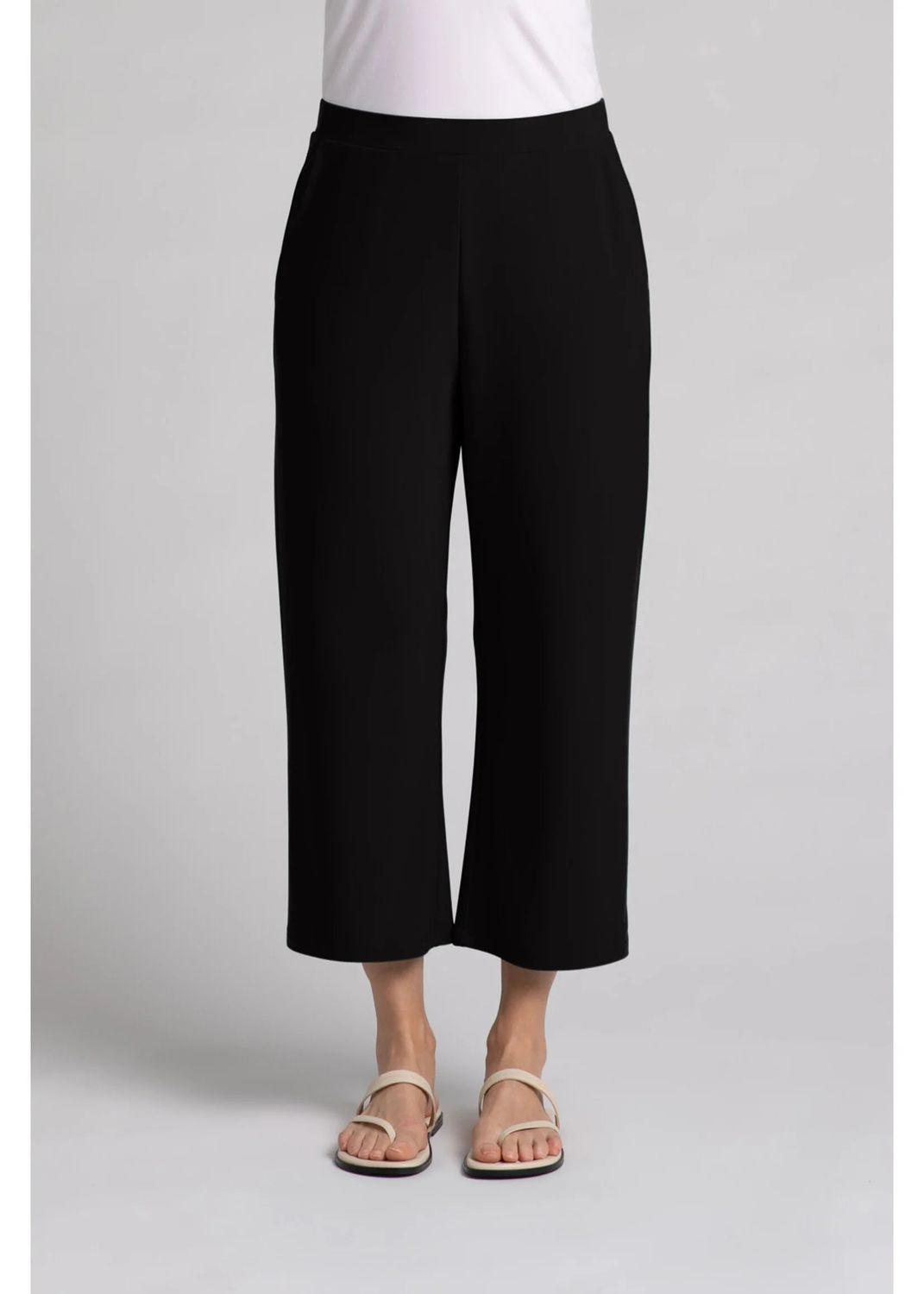 Nu straight leg crop pant, Color: Black, Size: 10