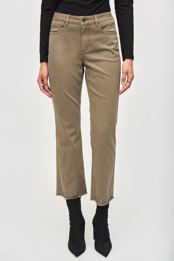 Lux twill slim fit pant, Color: Java, Size: 6