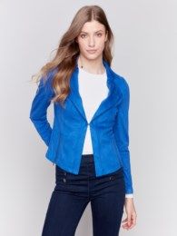 Vintage must have moto jkt, Color: Saphir, Size: XS
