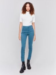Snap side hem detail jean, Color: Peacock, Size: 6