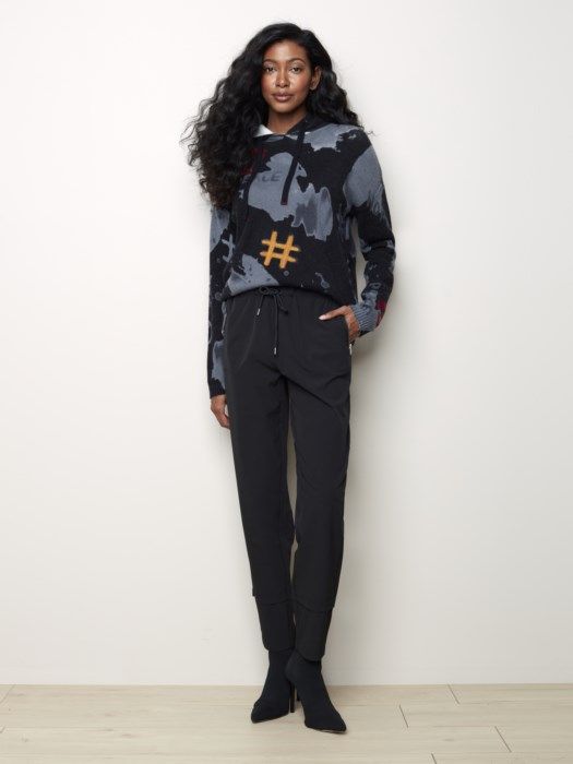 Techno pull- on pant , Color: Black, Size: XS