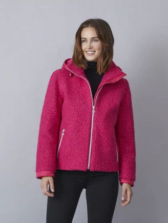 Mid- season detachable hood, Color: Pink, Size: 8