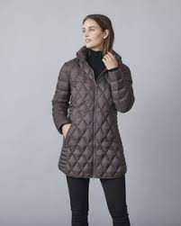 Mid light quilted coat , Color: Chocolate, Size: 8